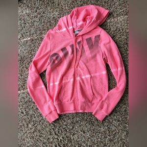 Pink brand zip up hoodie